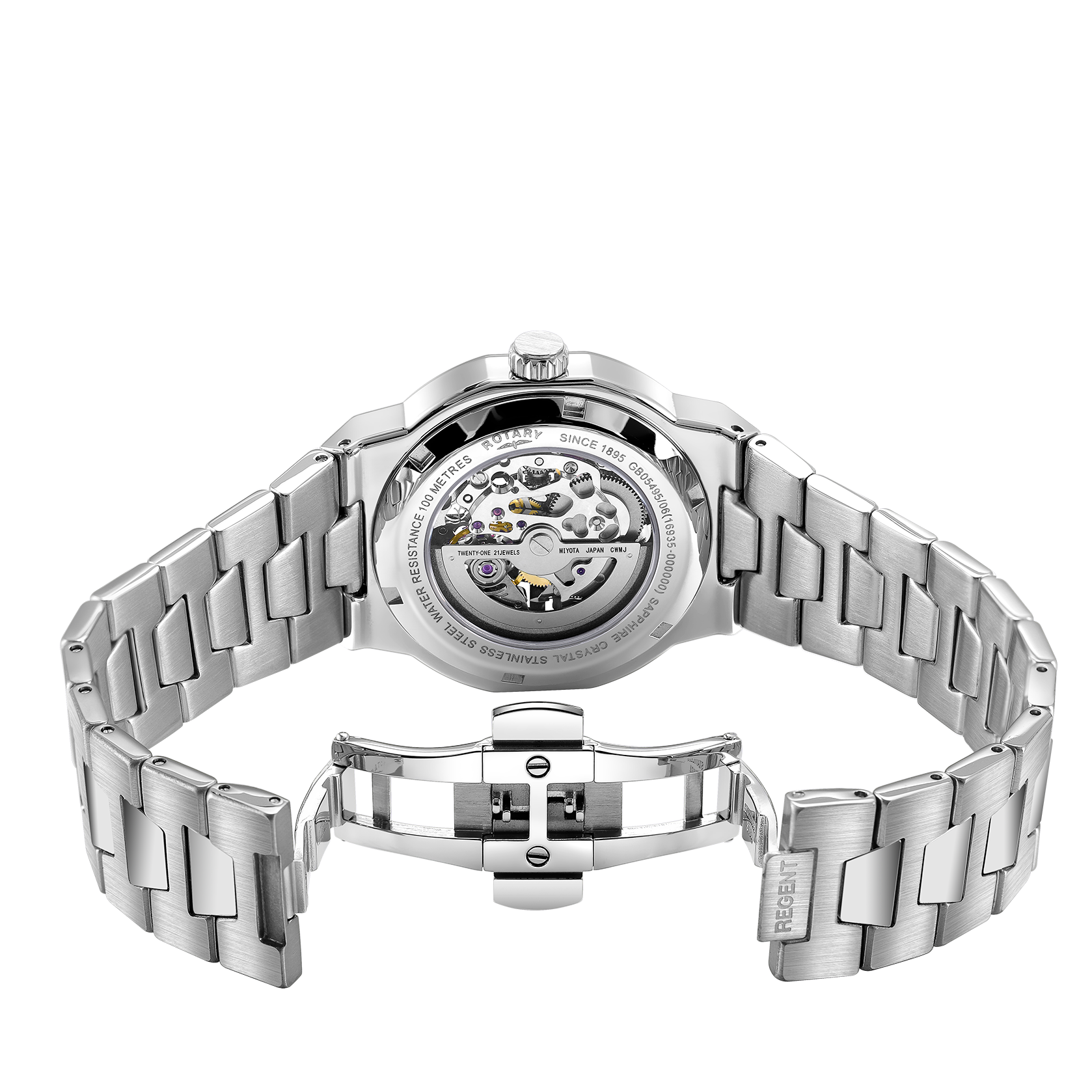 Rotary Regent Skeleton Automatic Watch - GB05495/06