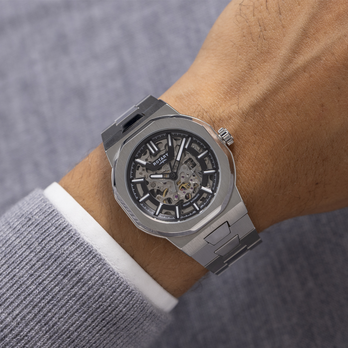 Rotary Regent Skeleton Automatic Watch - GB05495/04